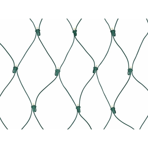 Indoor/Outdoor 150-Count LED Christmas Net Lights, Warm White, 6' x 4', by Holiday Time