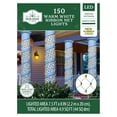 thumbnail image 1 of Indoor/Outdoor 150-Count LED Ribbon Christmas Net Lights, Warm White, Green Wire, 7.5' x 8", by Holiday Time, 1 of 7