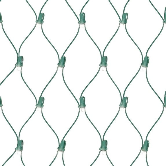 Indoor/Outdoor 150-Count LED Random Twinkle Christmas Net Lights, Cool White, 6' x 4', by Holiday Time