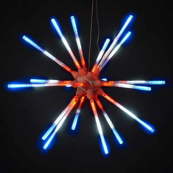 LED 24" Animated Starburst Same Step (Red/White/Blue) - Brite Ideas Decorating