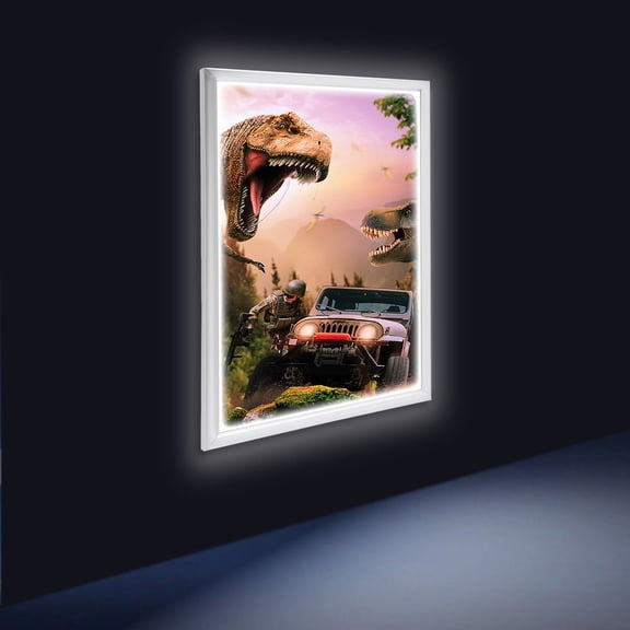 LED 24"x36" Backlit Movie Poster Art Picture Frame Light Box Advertising Display