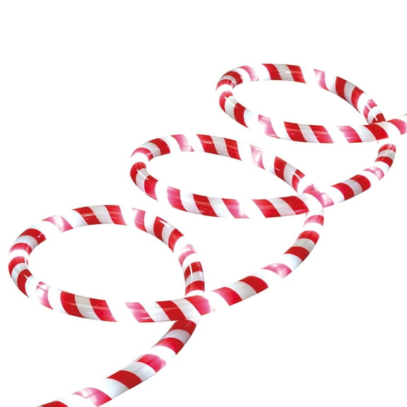 Indoor/Outdoor LED Christmas Candy Cane Rope Lights, Cool White, 24', by Holiday Time