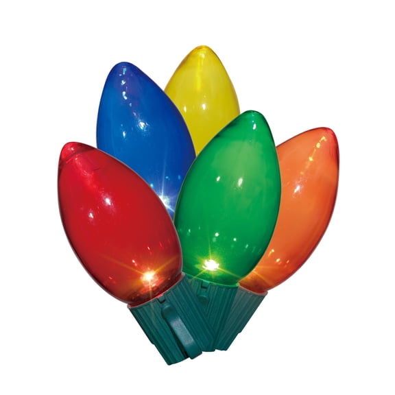 Indoor/Outdoor 25-Count Ultra Bright LED C9 Christmas Lights, Multicolor, 14', Holiday Time