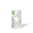 thumbnail image 1 of LED 3.5"D X 6"H Hand-Poured Wax Candle w/ Floral Design. Next Gen LED Flame Patented Technology w/ Adjustable Brightness Control. 2 C Batteries (Not Included). Multi Timer Function, 4, 6 & 8 hour., 1 of 2