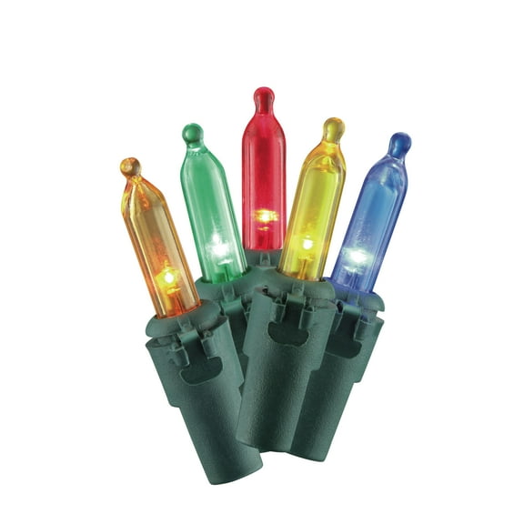 Indoor/Outdoor 300-Count LED Mini Christmas String Lights, Multicolor, 62.3', by Holiday Time