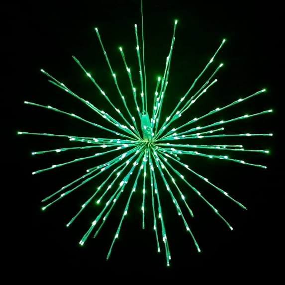 Spritzer 32" Green LED Holiday Light - Flexible Outdoor Décor Orb, 250-Bulb