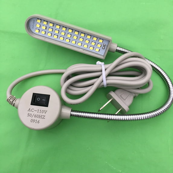 LED 33 Light Working Gooseneck Lamp 110v for Home or Sewing Machine Magnetic Base