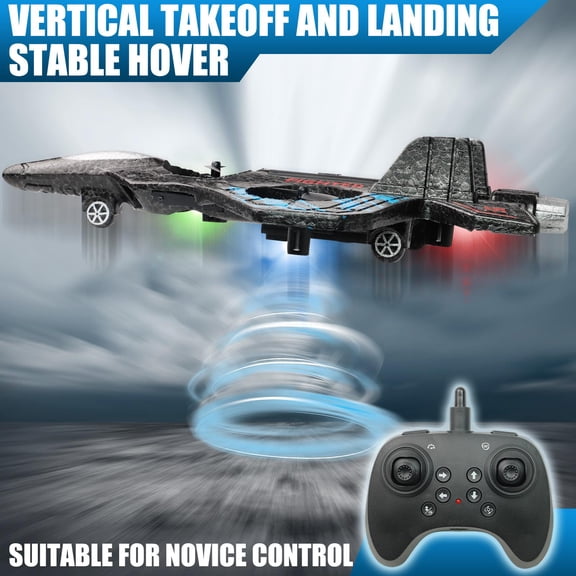 LED 360 Stunt RC Jet Airplane, Easy to Fly Remote Control Plane for Kids & Beginners, Durable Indoor Outdoor Flying Toy, Gift Ready