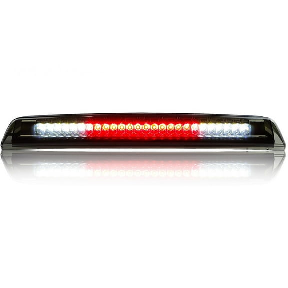 LED 3rd Brake Light Rear Tail Light Cargo Lamp High Mount Brake Light Fit for 2004-2015 Nissan Titan 2005-2016 Nissan Frontier , Chrome Housing Smoke Lens