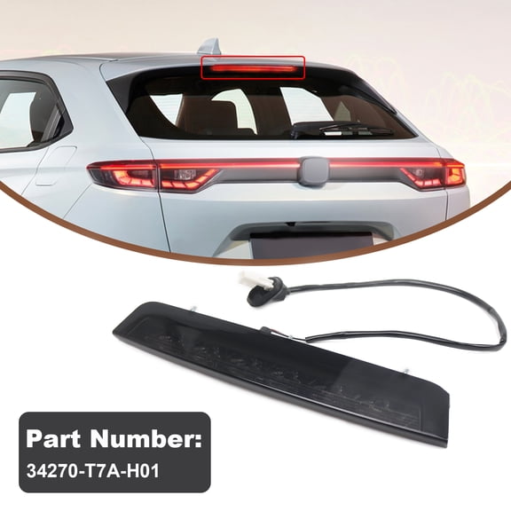 LED 3rd Brake Light for Honda HR-V Vezel 2014-2022 & Acura CDX 2018-2022 - High Mount Stop Signal Lamp, Black