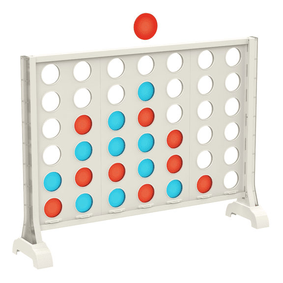 LED Jumbo 4-in-a-Row, Indoor and Outdoor Table Game, for All Ages, by MinnARK