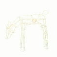 thumbnail image 1 of Indoor/Outdoor Animated Light-Up Feeding Doe Christmas Lighted Silhouette Decoration with 105 LED Lights, Warm White, 40", by Holiday Time, 1 of 6