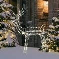 thumbnail image 1 of Indoor/Outdoor Animated Light-Up Standing Buck Christmas Lighted Silhouette Decoration with 105 LED Lights, Warm White, 48", by Holiday Time, 1 of 6