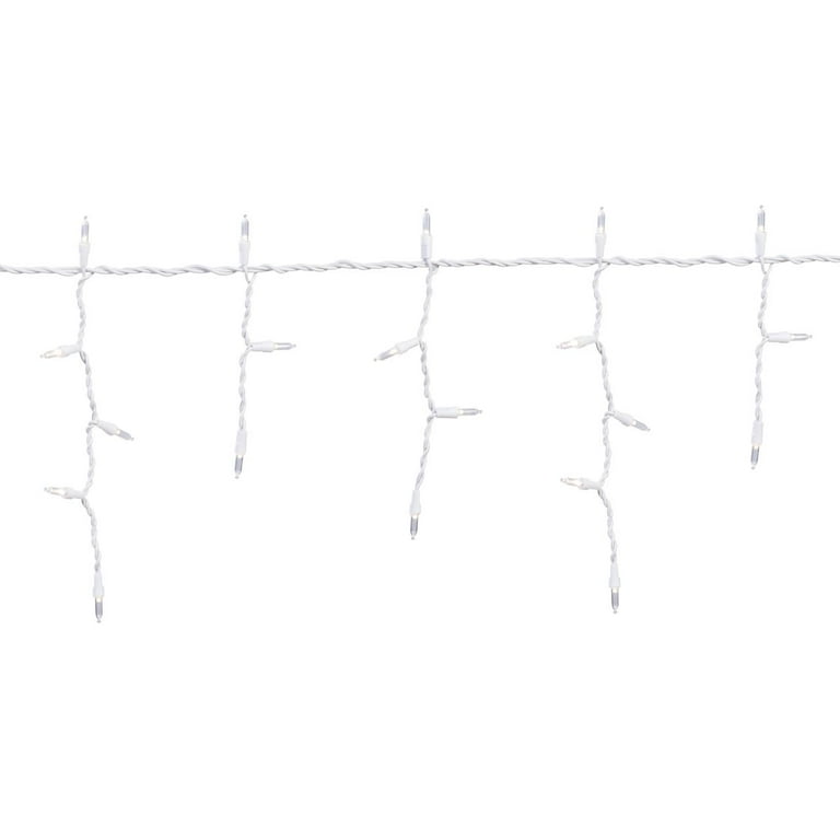 Indoor/Outdoor 500-Count LED Icicle Christmas Lights, Cool White