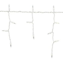 Indoor/Outdoor 500-Count LED Icicle Christmas Lights, Warm White, 50', Holiday Time