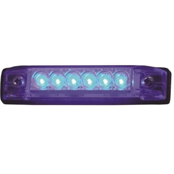 LED-51801-DP 4 in. LED Slim Line Utility Strip Lights, Blue