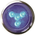 thumbnail image 1 of LED-51828-DP 3 in. LED Puck Light, Stainless - Blue, 1 of 1