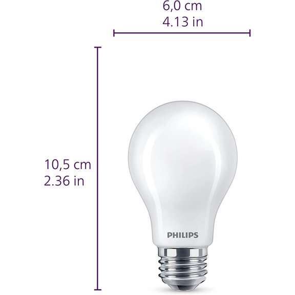 LED 60W A19 4-Pack Ultra Definition Soft White LED Light Bulbs (2700K) 800 Lumen (8W = 60W) Dimmable Clear Flicker-Free Light Bulbs
