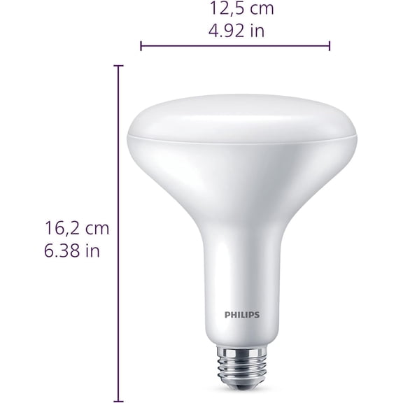 LED 65W BR30 4-Pack Ultra Definition Daylight (5000K) 650 Lumen (7.5W = 65W) Dimmable Frosted Flicker-Free Light Bulbs
