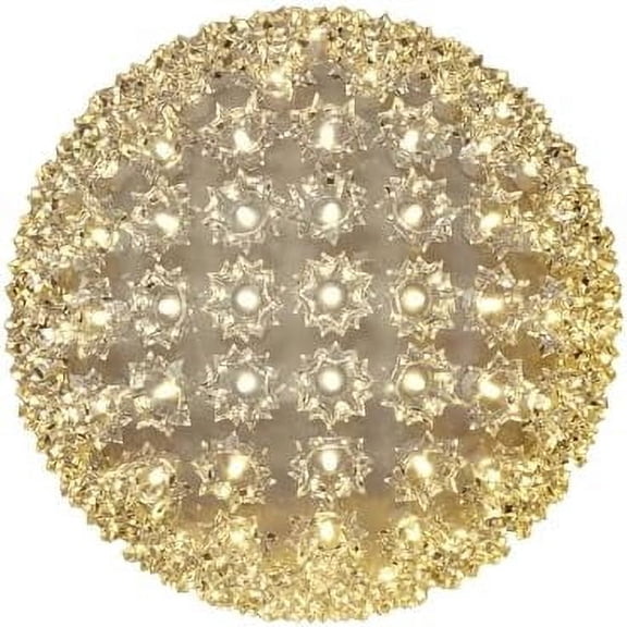 LED 7.5in 100 Light Twinkling Starlight Sphere, Warm White, Large Ornament Ball Light, 5ft Hanging Cord with S Hook, 12ft Power Cord with Stackable Plug, Commercial Grade$$Tools & Hardware Other
