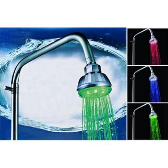 LED Shower Head – 7-Color Water Pressure Powered