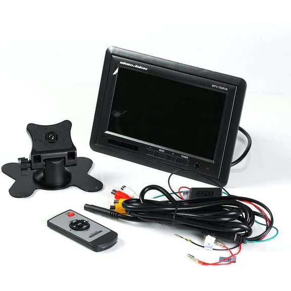 LED 7" TFT Panel Dual IR Trans Stand 2 Video Input 1 Audio CAR Monitor