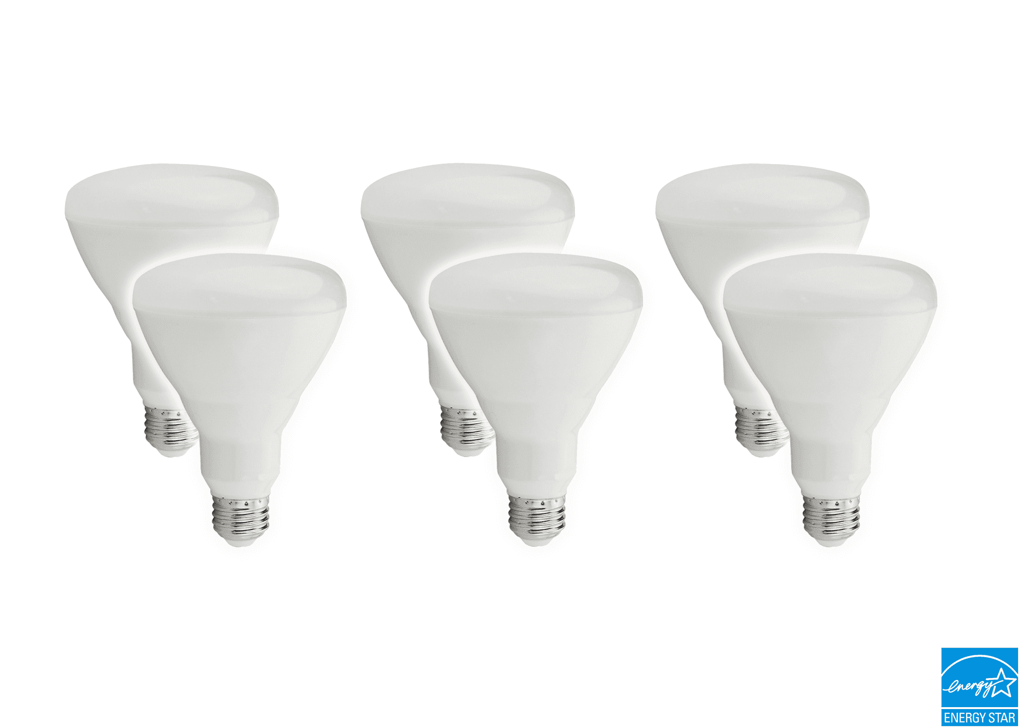 65W Equivalent White Dimmable LED Flood Light Bulbs 6 Count