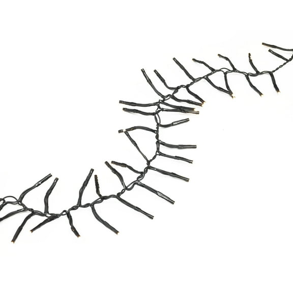 Indoor/Outdoor 200-Count LED 8-Function Micro Garland Christmas Lights, Warm White, 9', Holiday Time