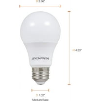 LED A19 Light Bulb, 60W Equivalent, 8.5W, 2700K Soft White, 800 Lumens, Frosted, 24 Pack