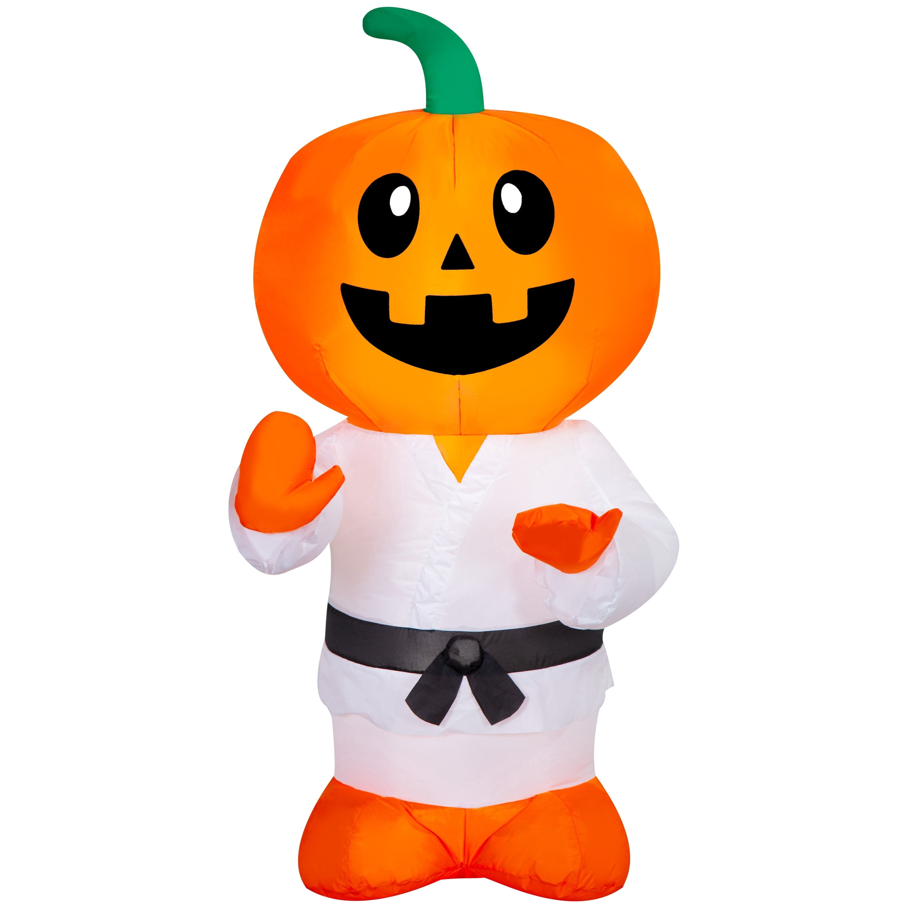 Jack-o'-Lantern Ninja Kid Airblown Yard Inflatable, Multicolor, 4', Halloween by Way To Celebrate