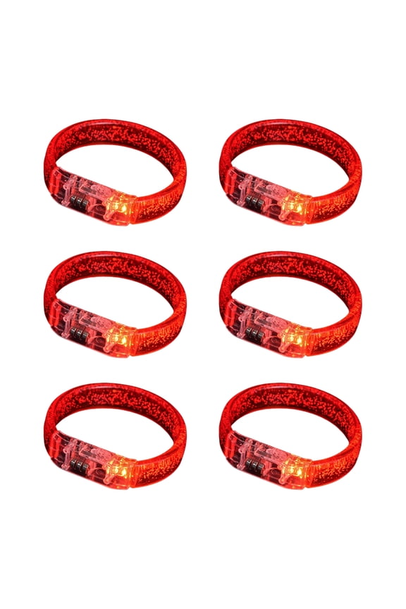 LED Acrylic Bracelets for Festivals and Night Activities Light Up Wristbands