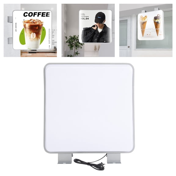 LED Advertising Light Box, Double-sided Light Advertising Board, Square Waterproof Light Advertising Box For Supermarkets, Beauty Shops, Nail Salons