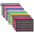 thumbnail image 1 of 10 Colors A4 Zipper Mesh Pouch for Stationery Storage, Cosmetics & Travel Accessories - 10 PCS, 1 of 4