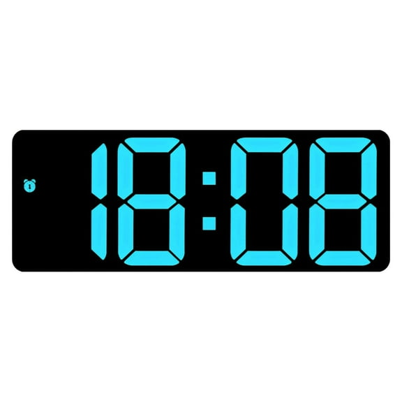 LED Alarm Clocks, Modern Minimalist Style, Battery and Plug-in, Large Display, Mirror Reflective Design, Versatile Digital Screen, Ideal for Homes and Offices