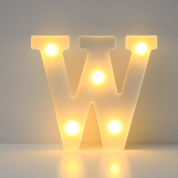 LED Alphabet Letter Lights A-M, Warm White Marquee Letters for Wall or Table, Battery Operated Night Light Decor for Bedroom, Party and Holiday