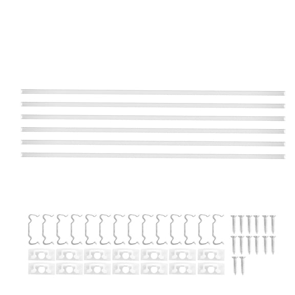 LED Aluminum Channel with Milky Cover, Oxidation-Resistant Bright Even Lighting, Sleek LED Strip Diffuser for Home Cabinet Ceiling Light