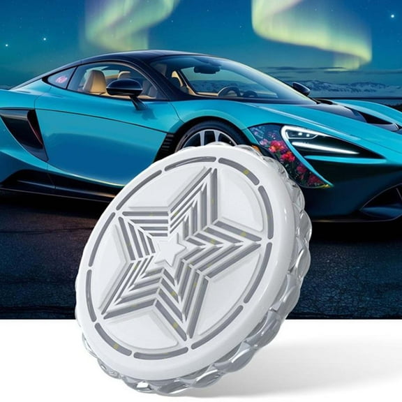 LED Ambient Light under $5! Bzdzmqm Portable Car LED Ambient Light Free Installation, Magnetic Roof Interior Light with Multiple Colors, Car Reading Lamp USB Rechargeable, Atmosphere Lighting for