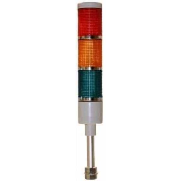 LED Andon LD-5223-100 LED Tower Light, LED andon light, LED stacklight, 24VDC, Red/Yellow/Green, Steady