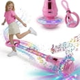 thumbnail image 1 of Kywib Smart Skip Ball with Bluetooth Music & LED Counter, Foldable Ankle Skip Toy for Kids, Birthday Gifts for Girls & Boys Age 5-12, Outdoor Active Game,Pink, 1 of 8