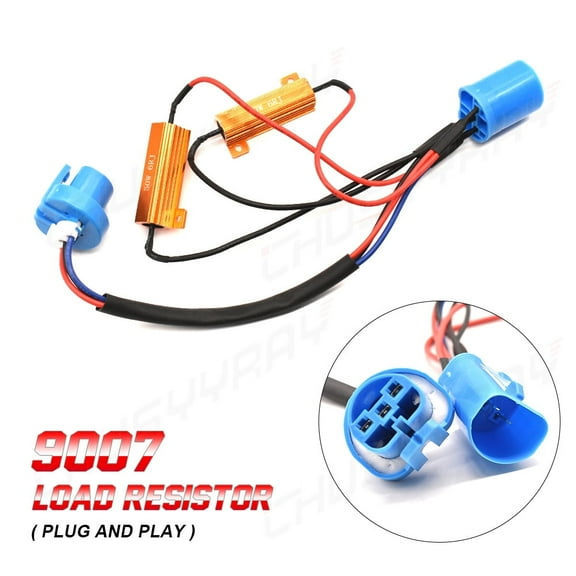 LED Anti Flicker Adapter Error Canceler Canbus Headlight Decoder-9007/HB5/9004, Set of 2