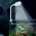 thumbnail image 1 of LED Aquarium Light for Fish Tanks Clip On Fish Tank Light USB Moving Aquarium Lamp with Full Spectrum Dimmable White Blue Red Green Lights, Submersible Spotlights LED, 1 of 8