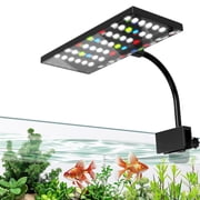 LED Aquarium Light, Clip On Aquarium Light for 5-55 Gal Tank, 24/7 Cycle Fish Tank Light with Timer, Full Spectrum Aquarium Plant Light, Clip on Freshwater Planted Light for Aquarium Plant Growth