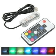 LED Aquarium Light, Light Weight Soft Light USB Charging Underwater Light Split Type For Medium Fish Tanks For Small Fish Tanks Black Line