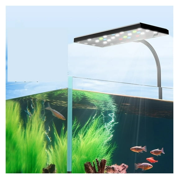 LED Aquarium Light Lighting Brightness Rotation USB Clamp Lights for Fish Aquatic Pet Supplies ,Light is Soft