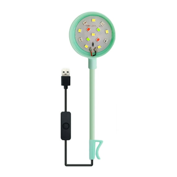 LED Aquarium Light, Submersible Fish Tank Spotlights, Colorful Waterproof RGB LED Beads for Fish Tank, Easy to Use, Durable High-Grade Material, 100cm Line Length, Energy Saving