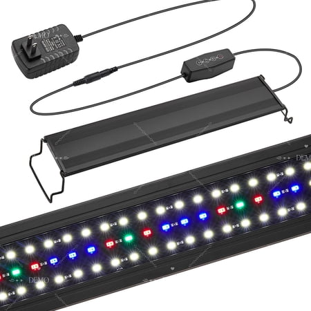 Finaqua LED Aquarium Light for 46-53 Inch Fish Tanks, Full Spectrum, Timer & Adjustable Brightness