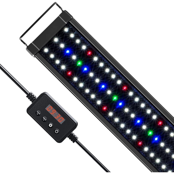 LED Aquarium Light with Timer, 21 Watts, for 30 to 36 Inch Fish Tank Light, Daylight and Moonlight Cycle