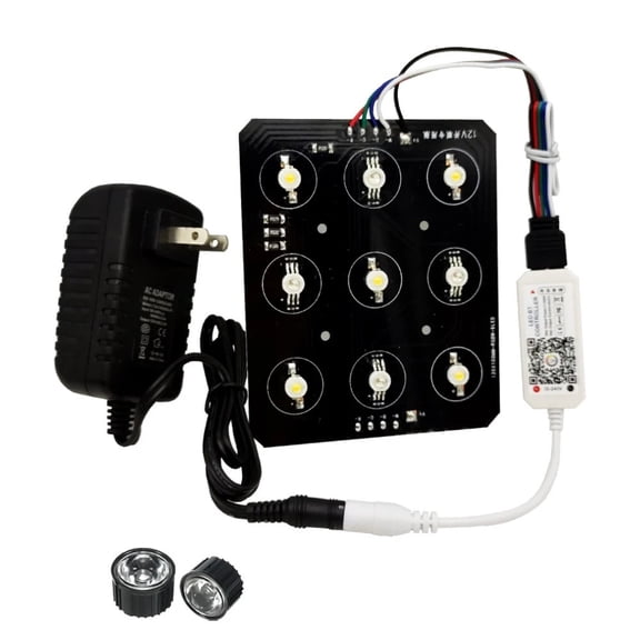 LED Aquarium Lights PCB Replace All Kits, RGB+Full Specturm 20-100W Smart APP Aquatic Plant Grow Lamp For Fish Tank DIY