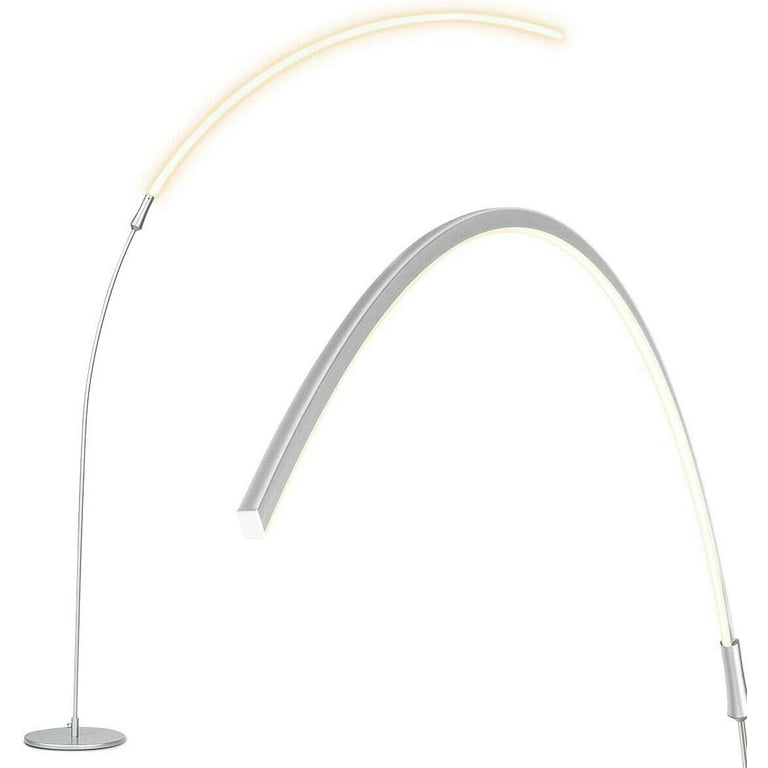 LED Arc Floor Lamp Curved Minimalist Standing Lamp with 3