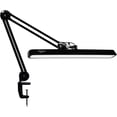 thumbnail image 1 of LED Architect Desk Lamp with Clamp, Metal Swing Arm 2000 Lume Dimming Office Table Lamp for Task Work Drafting Reading Desktop, 117PCS Bright LEDs, 24W Workbench Lamp(Black), 1 of 6
